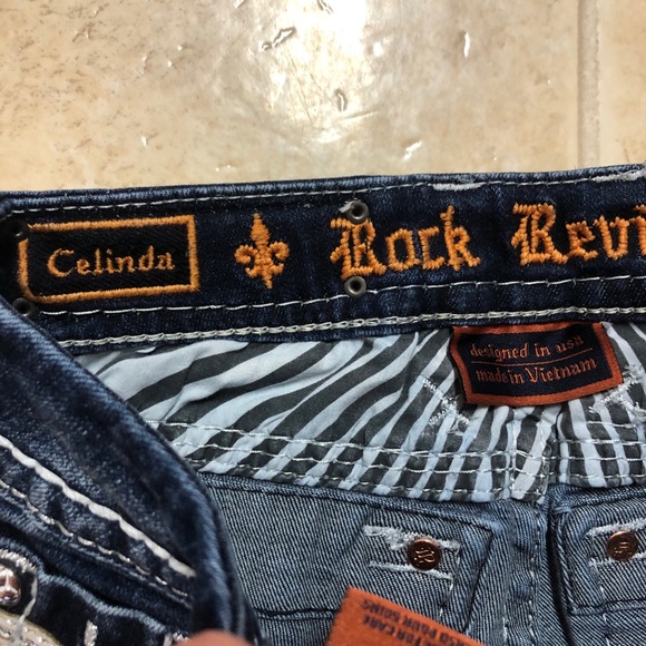 Rock Revival Celinda Dark Wash Skinny Jeans - Picture 6 of 6